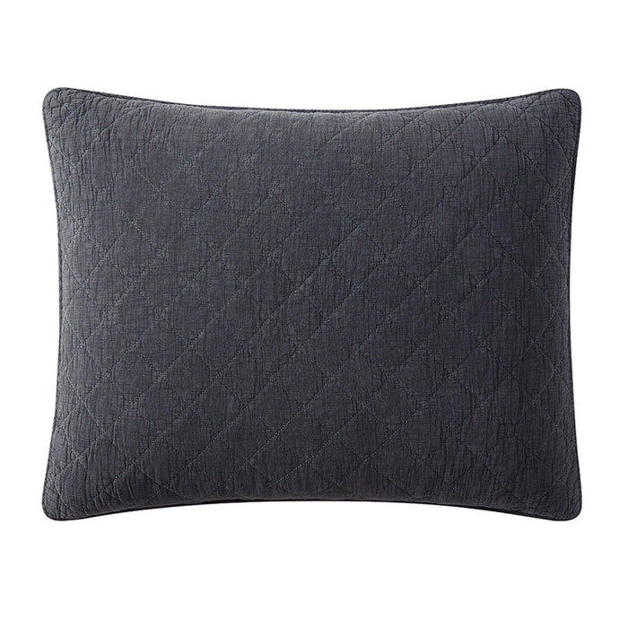Cotton Gauze - Stonewashed Pillow Sham - Charcoal