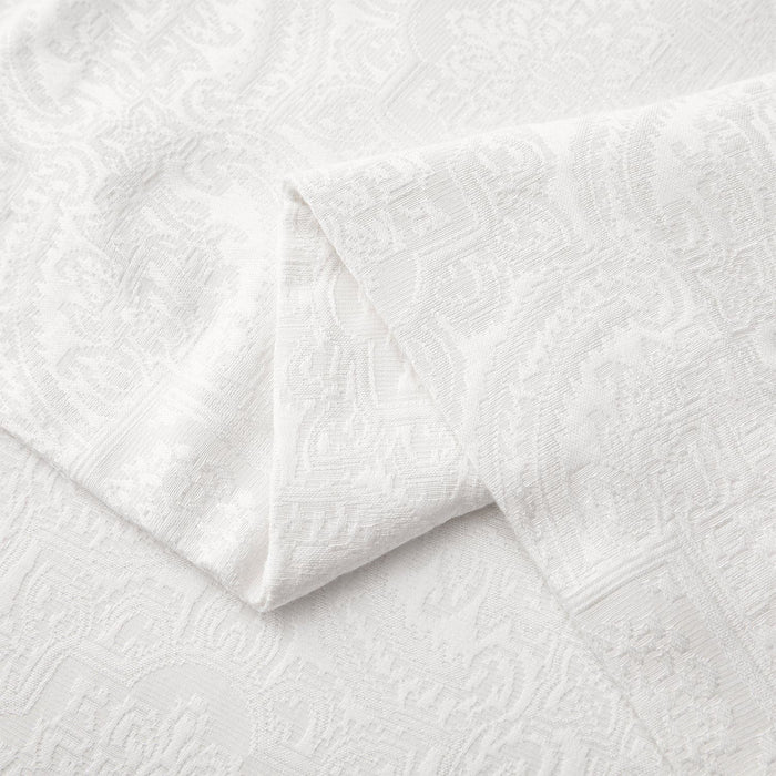 Liza White Matelasse - Queen Coverlet Set (Set of 4) - White / Black