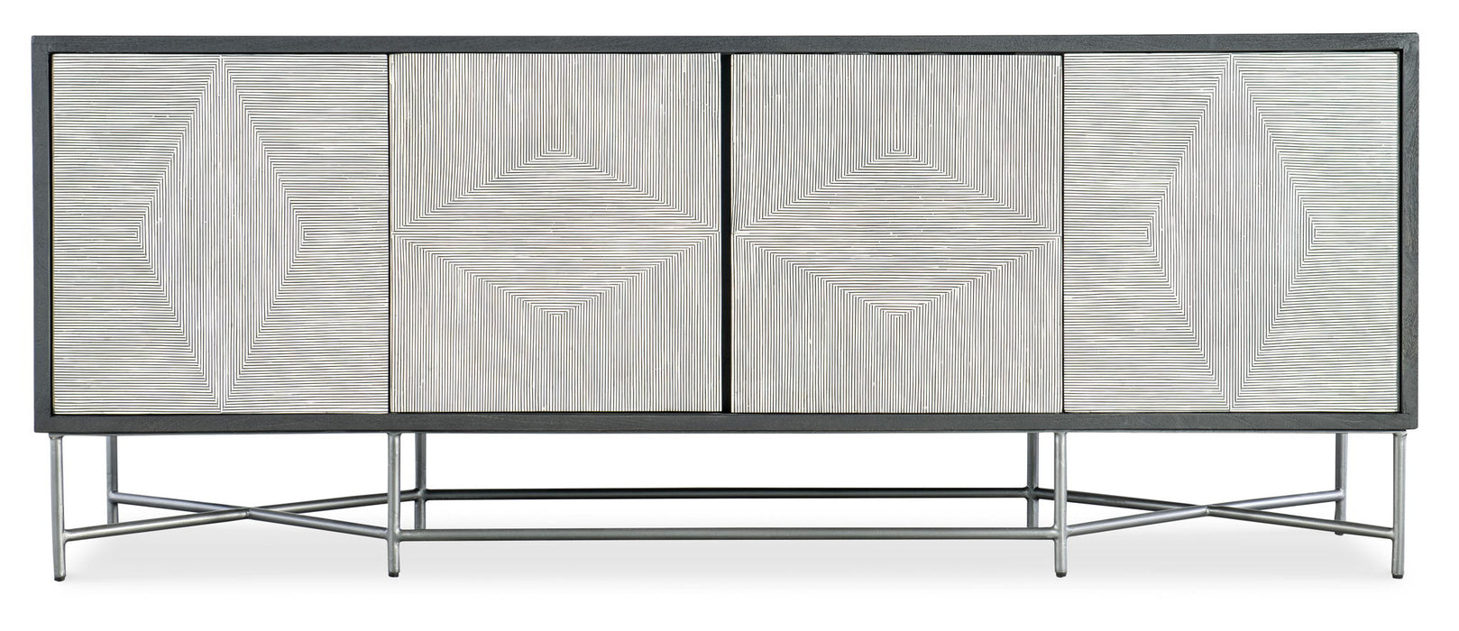 Commerce And Market - Fine Lines Credenza - Dark Gray
