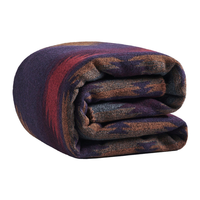 Gila - Twin Wool Blend Blanket - Multi Color