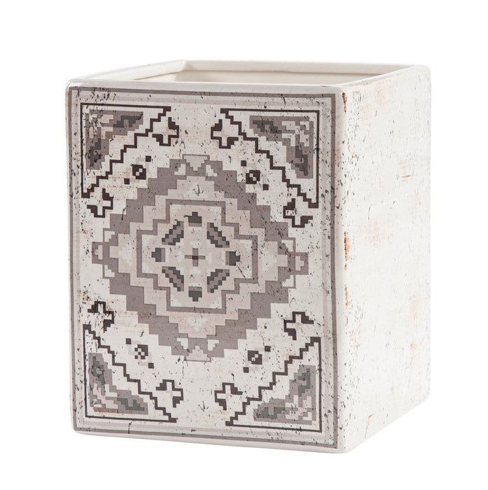 Dakota - Ceramic Wastebasket, 2 Per Carton - Cream