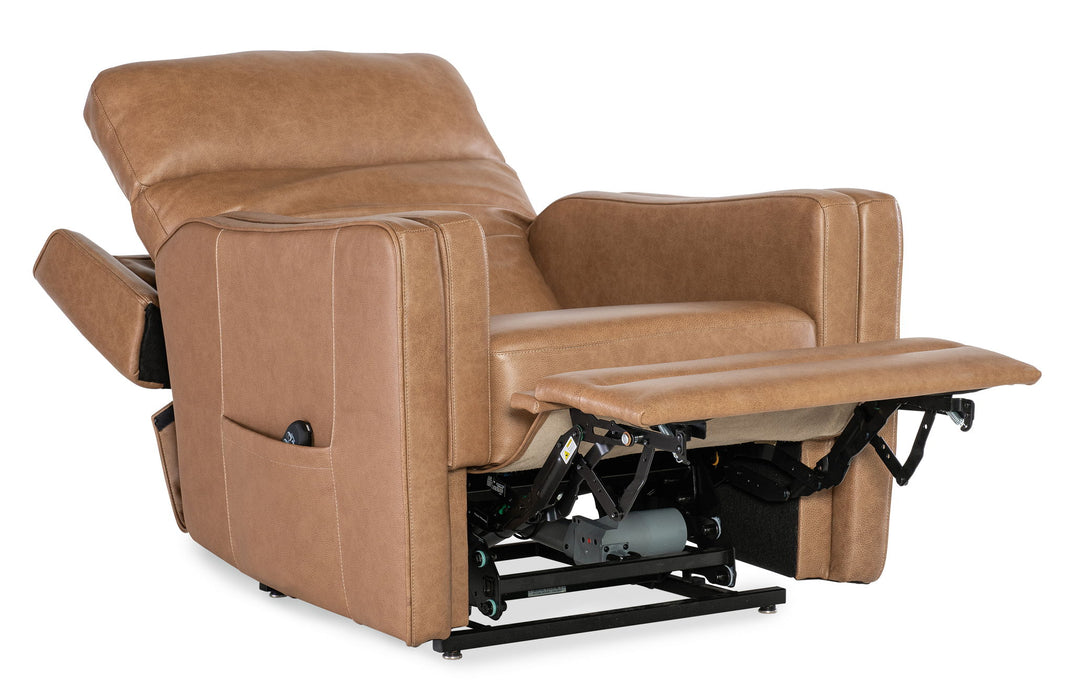 RC - Thyme Power Recliner With Power Headrest, Lumbar, And Lift - Light Brown
