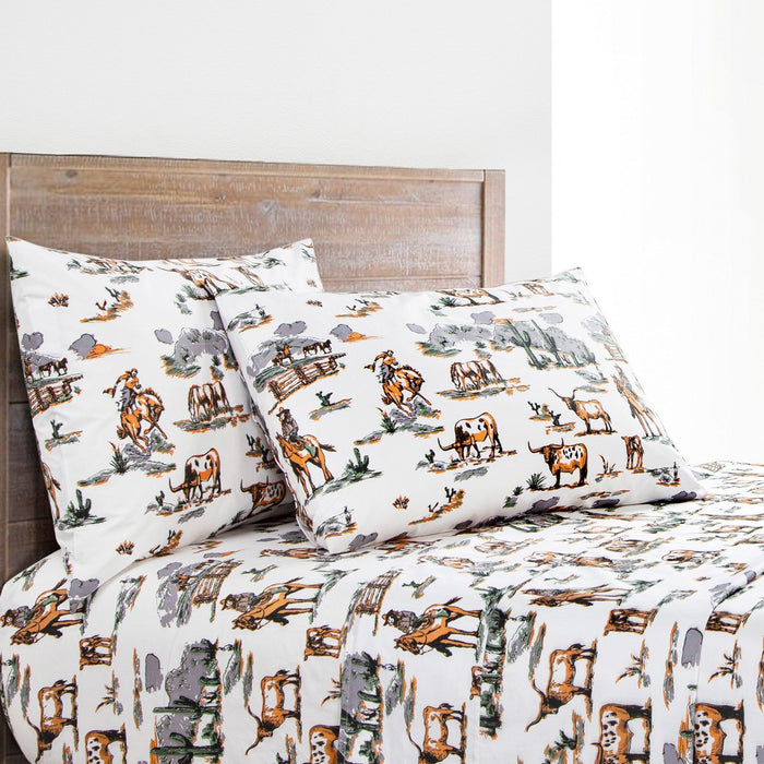 Ranch Life - Twin 200TC Cotton Sheet Set (Set of 3) - Duffle Bag