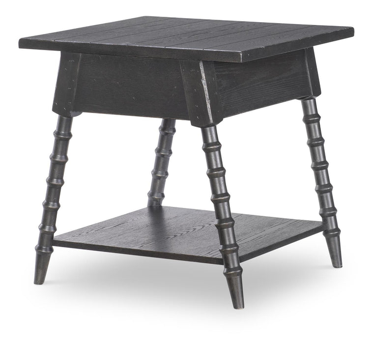 Vintage Market - Splayed Bobbin Leg 1 Drawer End Table