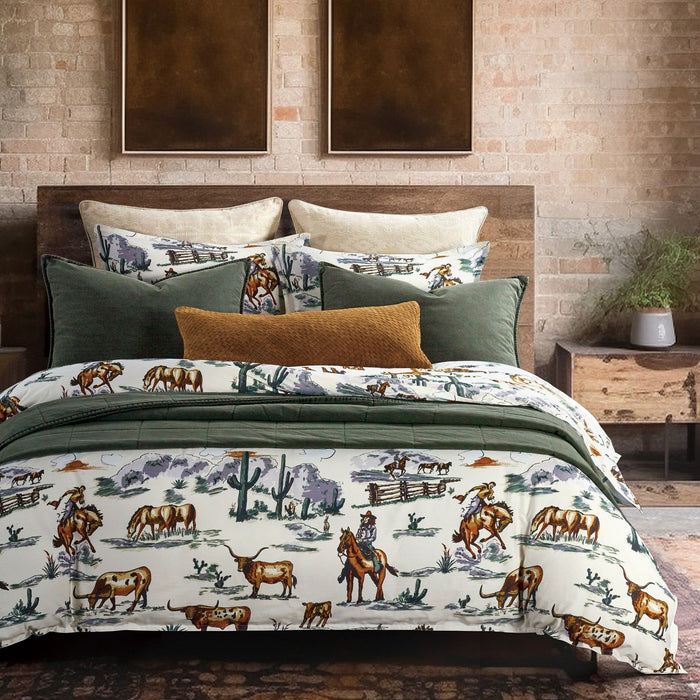 Ranch Life - King Reversible Duvet Cover Set (Set of 3) - Duffle Bag