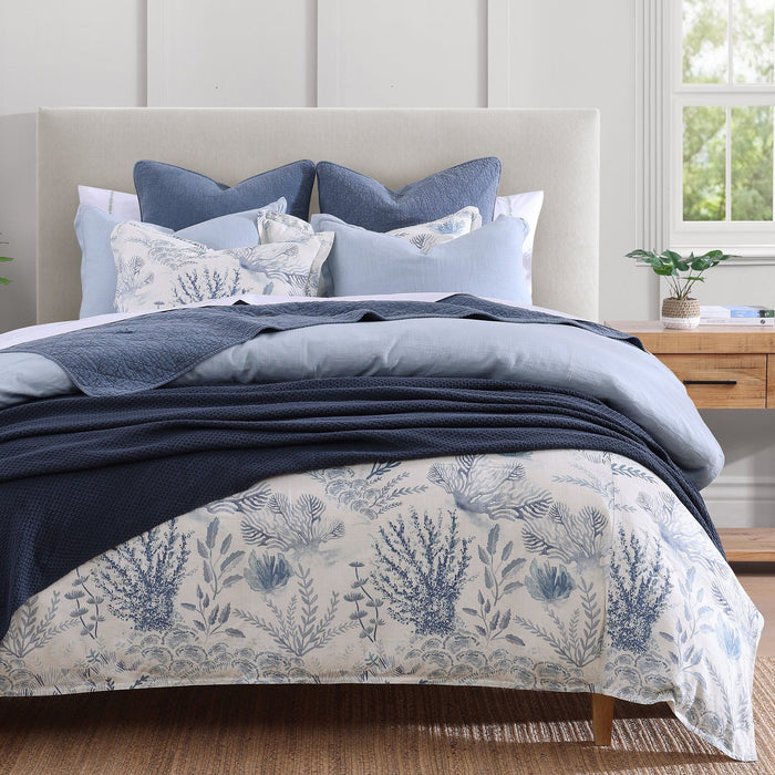 Oceania - King Duvet Cover Set (Set of 3) - Blue
