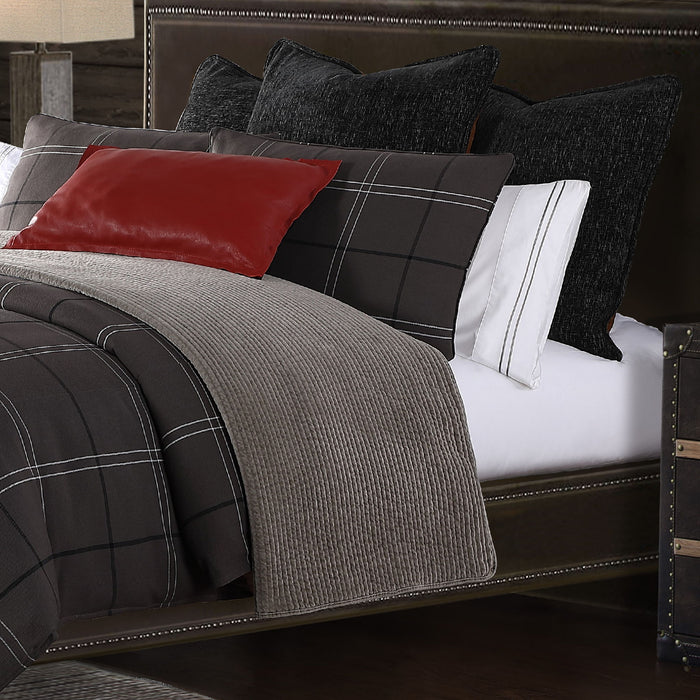 Heath - King Comforter Set (Set of 3) - Graphite