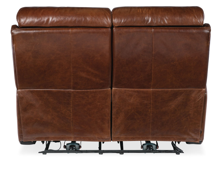 MS - Harlan Zero Gravity Power Loveseat With Power Headrest - Dark Brown