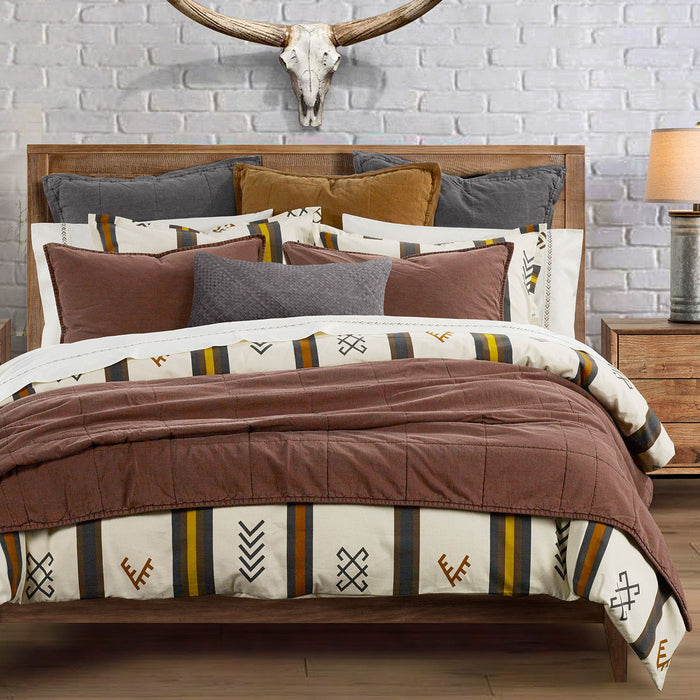 Toluca Canvas - Full Comforter Set (Set of 3) - Multi Color