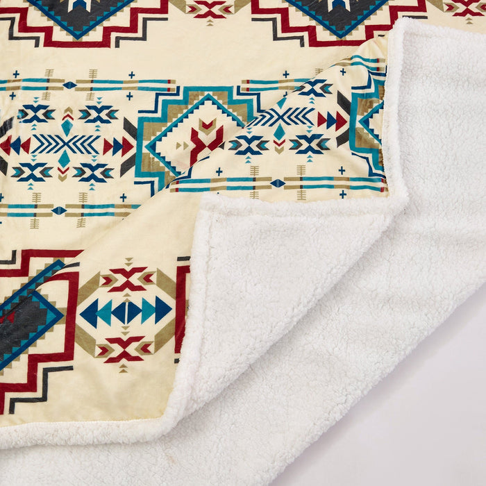 Campfire - Spirit Valley Campfire Sherpa Throw 6 Per Carton - Multi Color