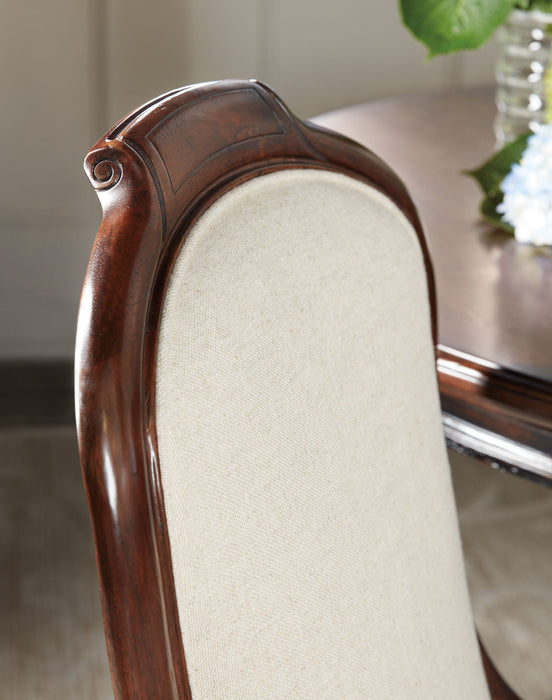 Charleston - Upholstered Side Chair (Set of 2) - Dark Brown