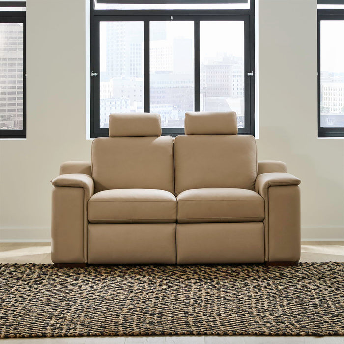 Armon - Loveseat With Power Footrest & ZG - Oslo Fawn