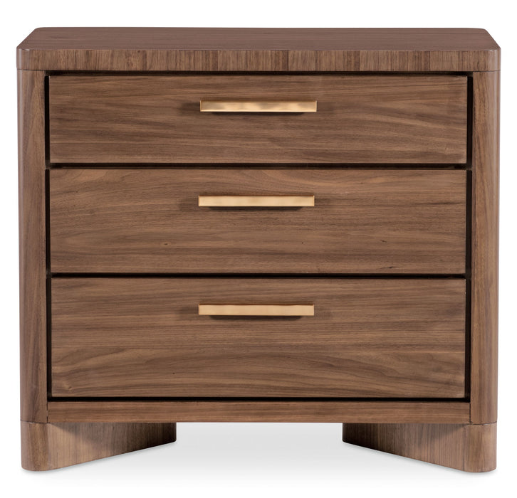 Eleana - Three Drawer Nightstand - Light Caramel