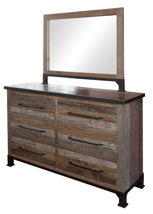 Antique - Mirror - Gray / Brown