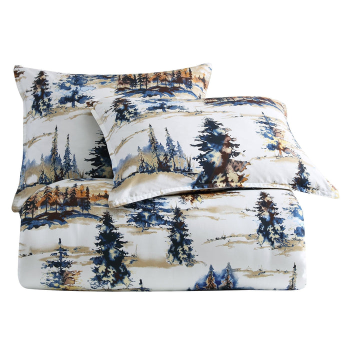 Acadia - King Reversible Comforter Set (Set of 3) - Copper
