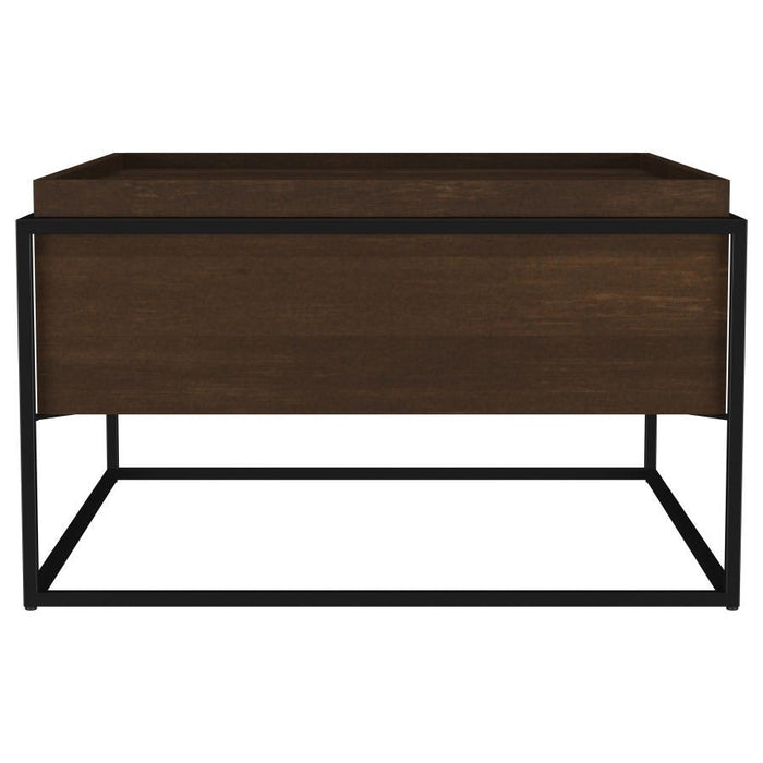 Fulton - Square - Mango Wood Coffee Table - Dark Brown