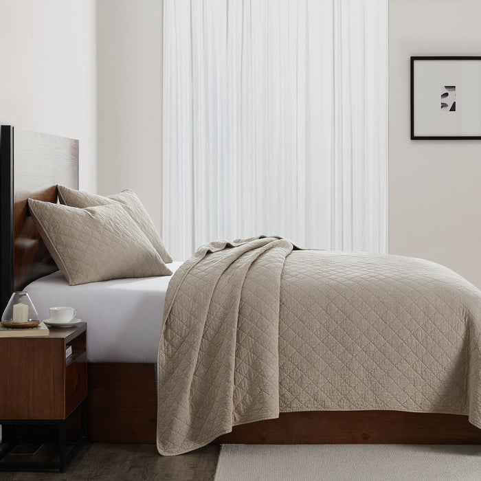 Cotton Gauze - Twin Stonewashed Quilt - Sable