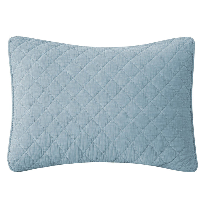 Cotton Gauze - Stonewashed Pillow Sham - Mineral Blue