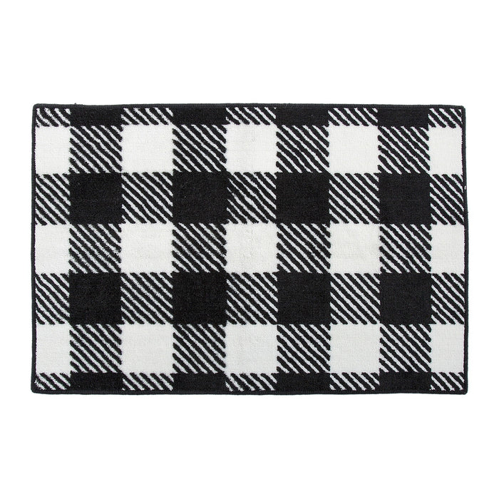 Camille - Buffalo Check Rug 2 Per Carton - Black / White