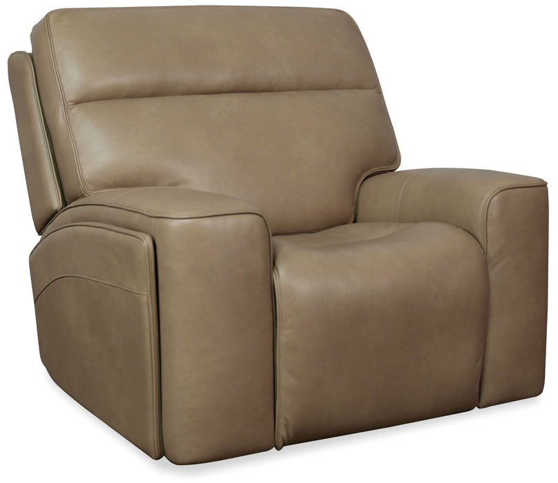 Riverton - Power Gliding Recliner With Power Headrest And Lumbar - Brown