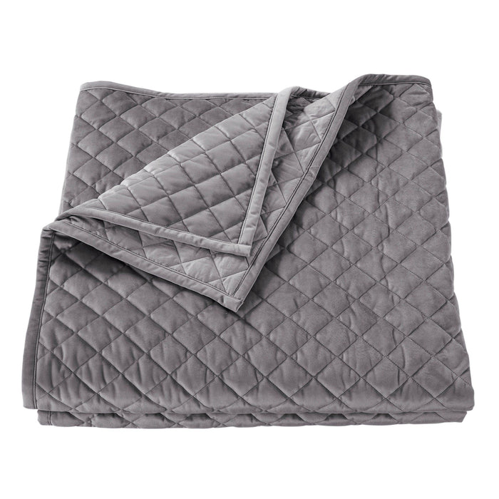 Velvet Diamond - Full/Queen Quilt - Gray