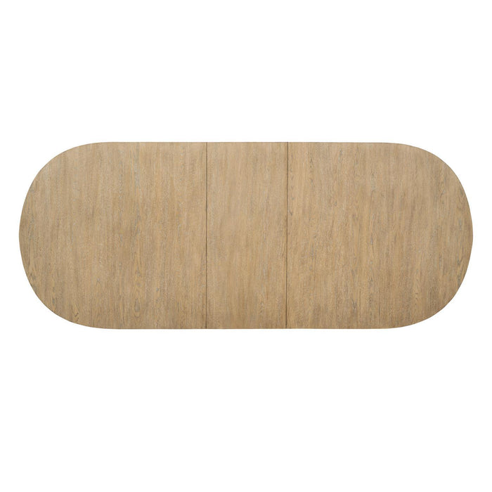 Flow - Complete Oval Dining Table - Sandstone