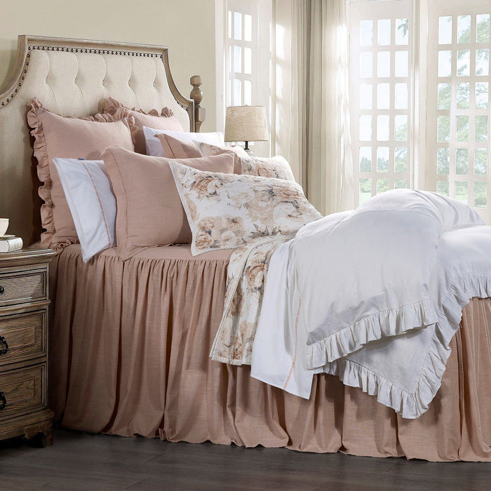 Colette - Full/Queen Reversible Quilt Set (Set of 3) - Blush