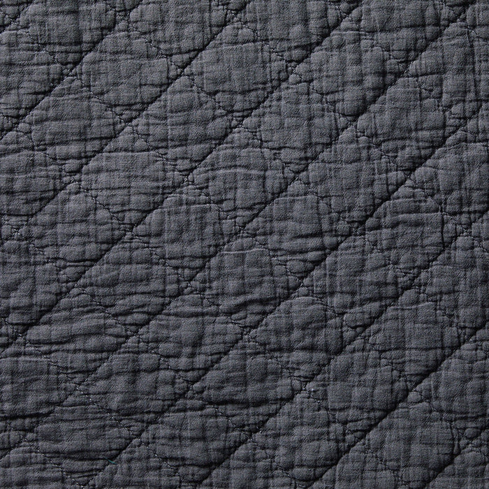 Cotton Gauze - Full/Queen Stonewashed Quilt - Charcoal