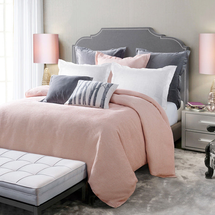 Jolie - King Duvet Cover - Pink