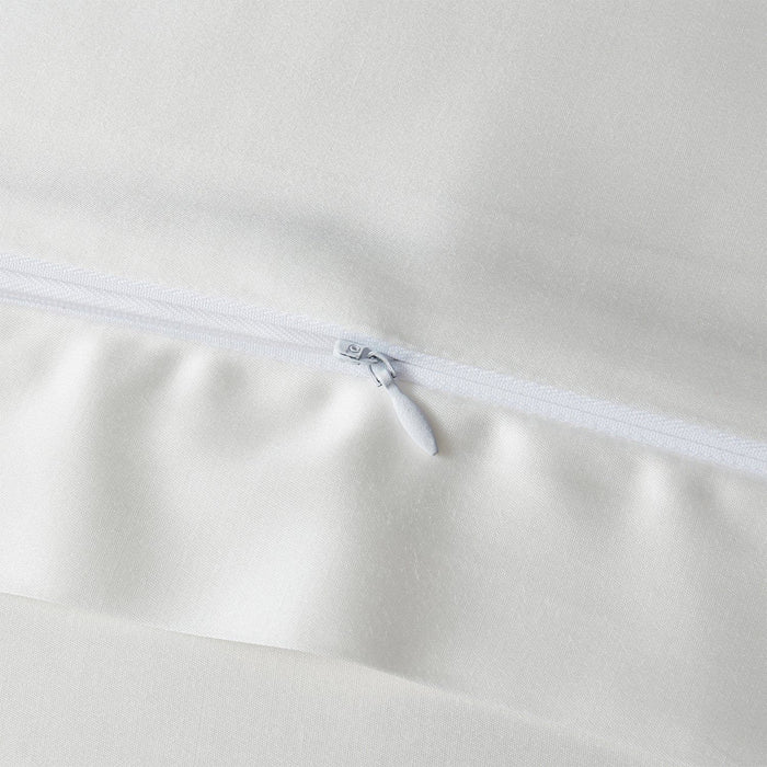 High Shine Satin - Euro Sham - White