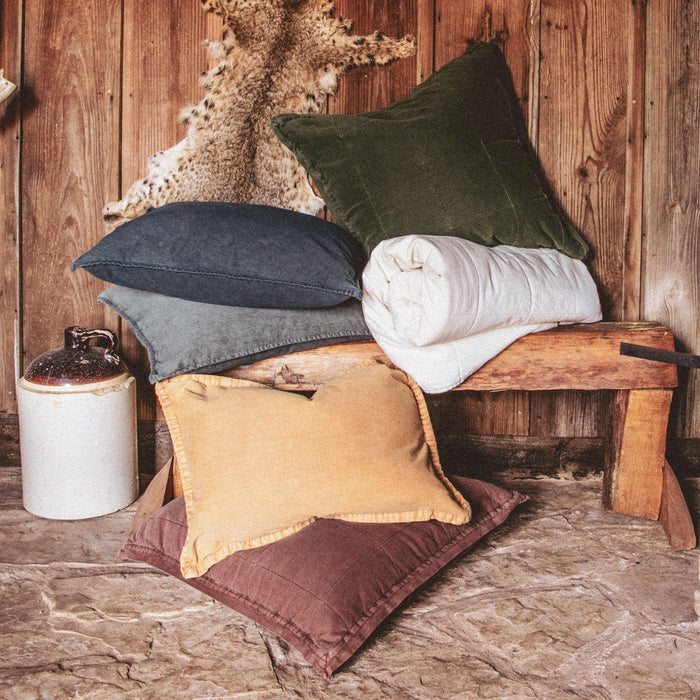 Cotton Canvas - Stonewashed Euro Sham - Duffle Bag