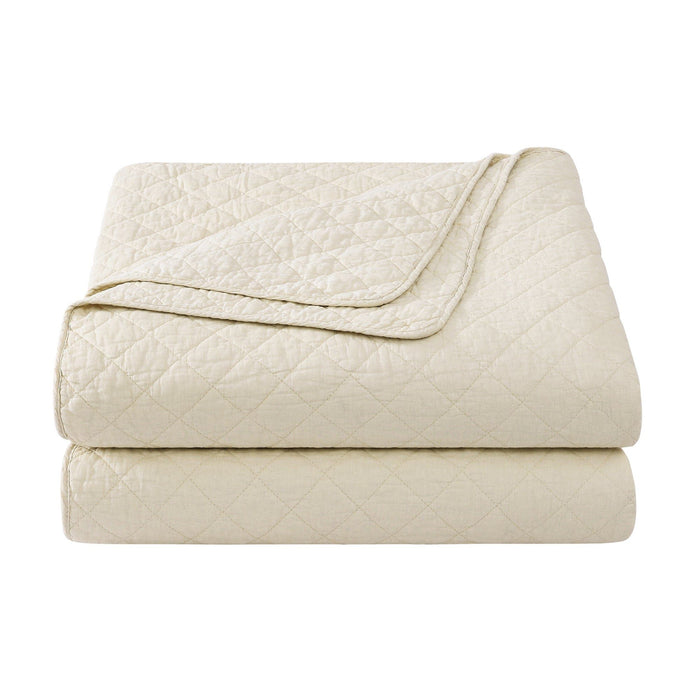 Cotton Comfort - King Quilt Set (Set of 3) - Prairie Tan