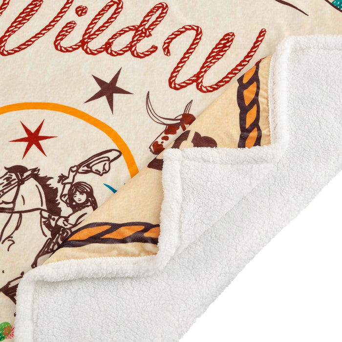 Campfire - Western Adventure Campfire Sherpa Throw - Multi Color