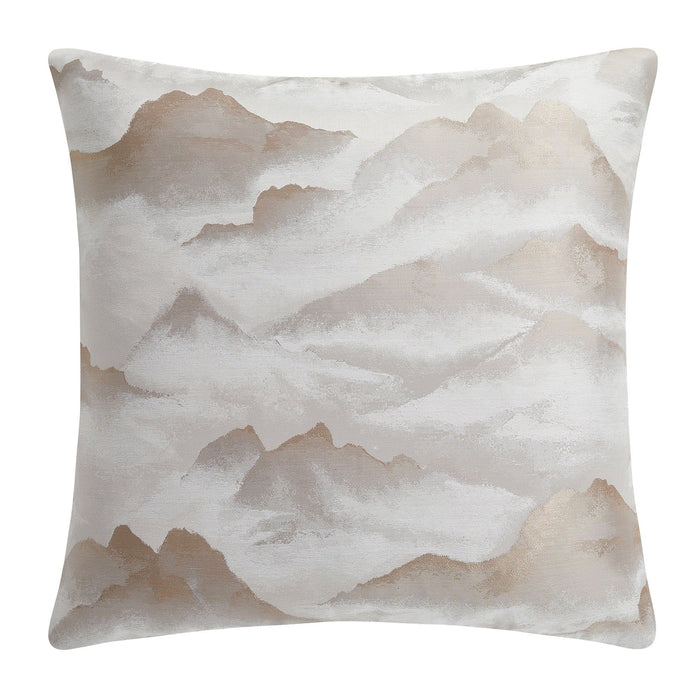 Serenity - Modern Jacquard Euro Sham - Champagne