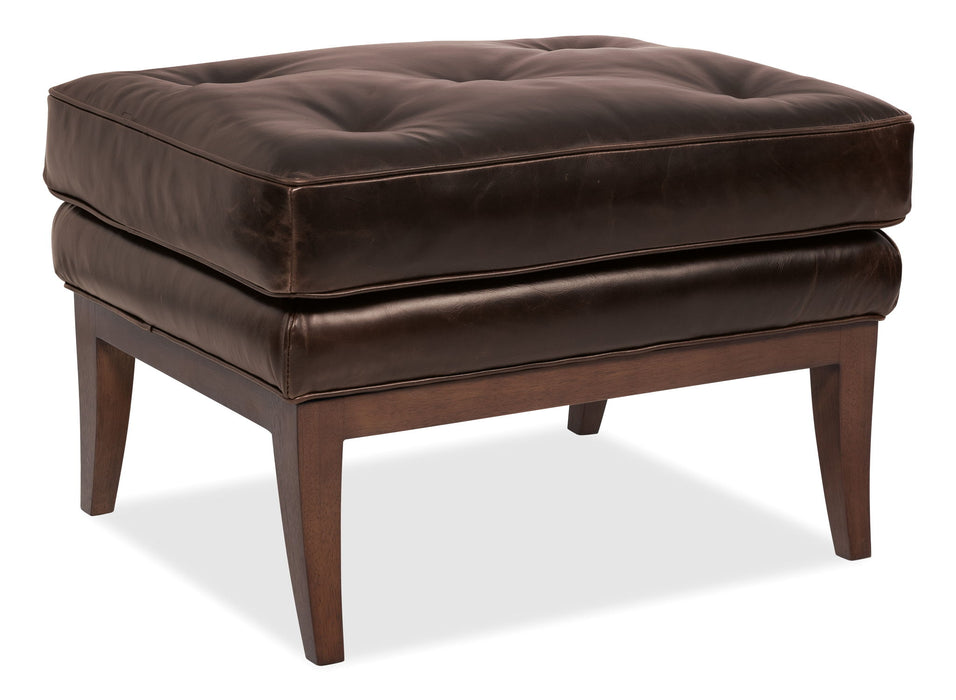 CC - Belvedere Tufted Footstool - Dark Brown