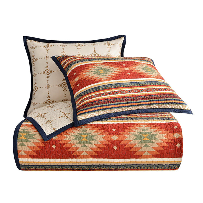 Del Sol - Twin Reversible Quilt Set (Set of 2) - Multi Color