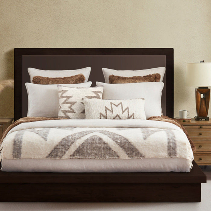 Maguey - Handwoven Square Pillow - Natural / Tan