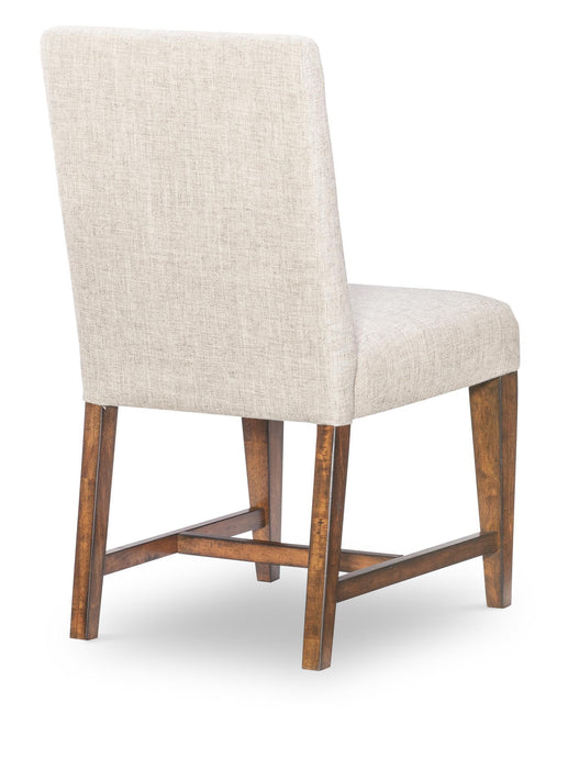 Fenmore - Upholstered Side Chair (Set of 2) - Mocha And Distressed Cherry
