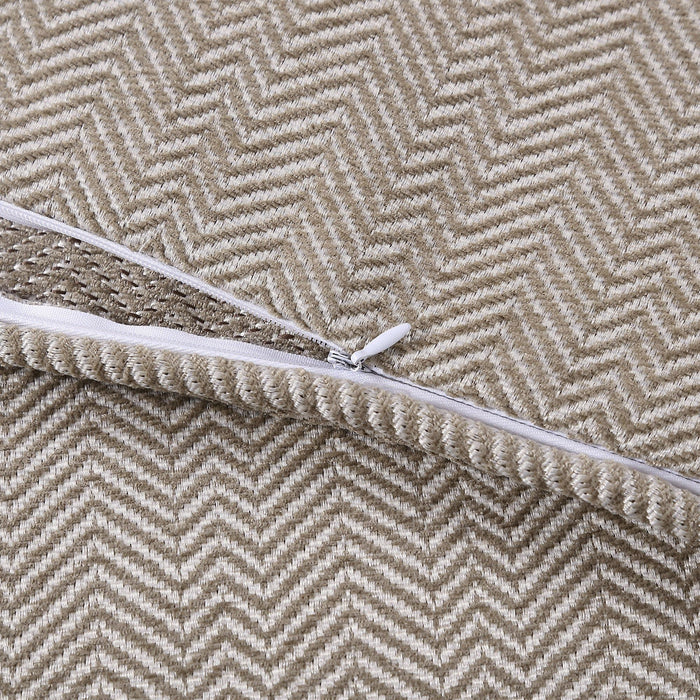 Chenille Herringbone - Euro Sham - Sand
