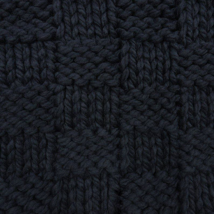 Chess Knit - Throw - Navy