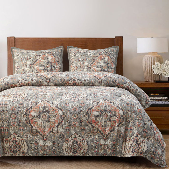 Carmen Kilim - Full Comforter Set (Set of 3) - Taupe