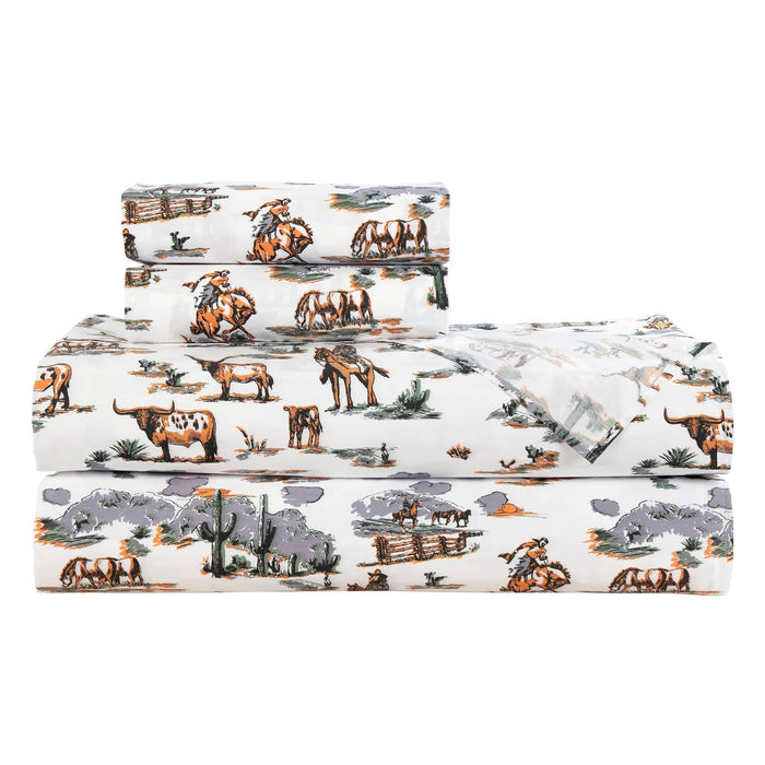 Ranch Life - Twin 200TC Cotton Sheet Set (Set of 3) - Duffle Bag