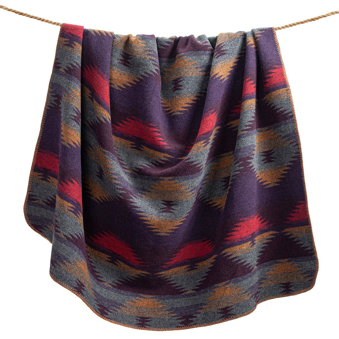 Gila - Full/Queen Wool Blend Blanket - Multi Color