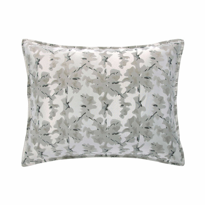 Warshack Inkblot - 21" x 34" Pillow Sham Set (Set of 2) - Silver & Gray