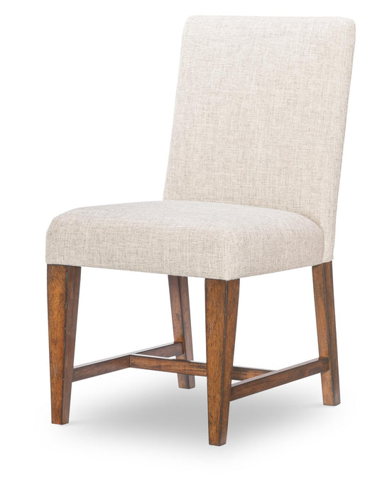 Fenmore - Upholstered Side Chair (Set of 2) - Mocha And Distressed Cherry