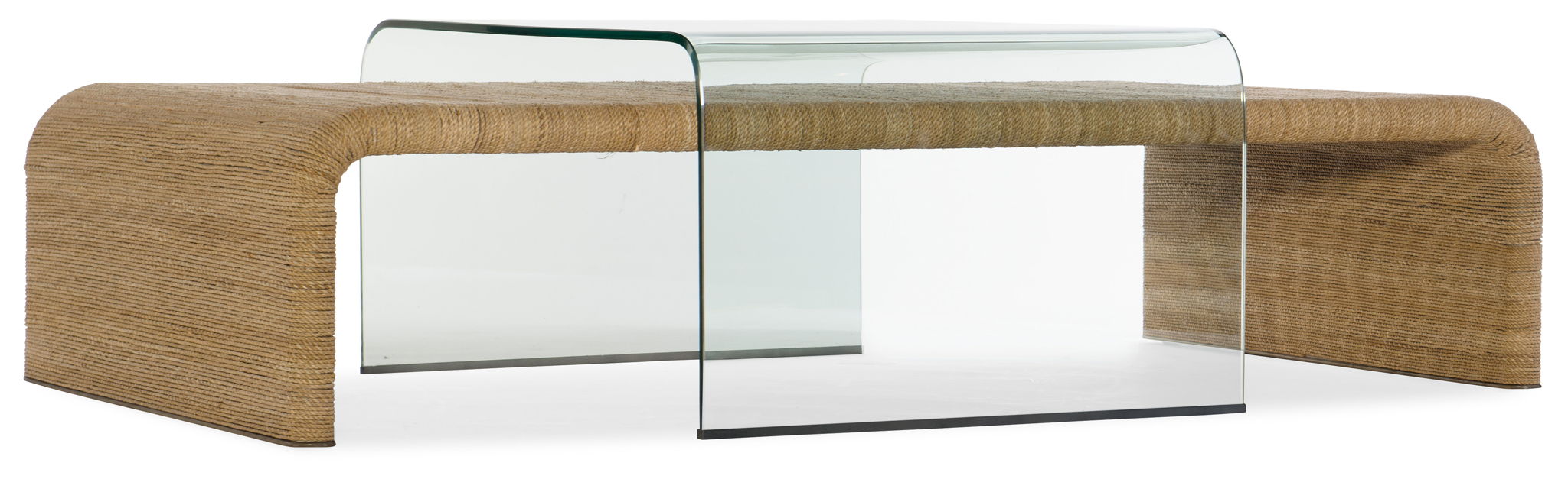 American Life Amani - Rope And Glass Cocktail Table