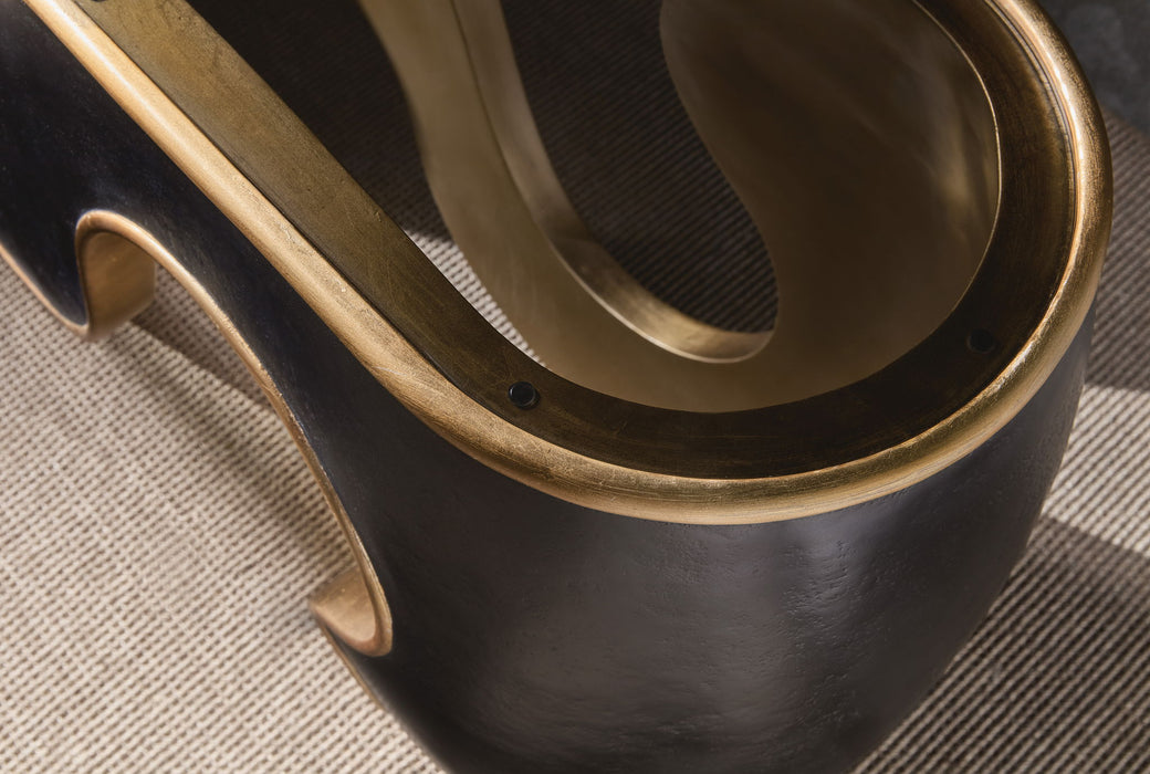 Melange - Even And Flow Console Table - Black