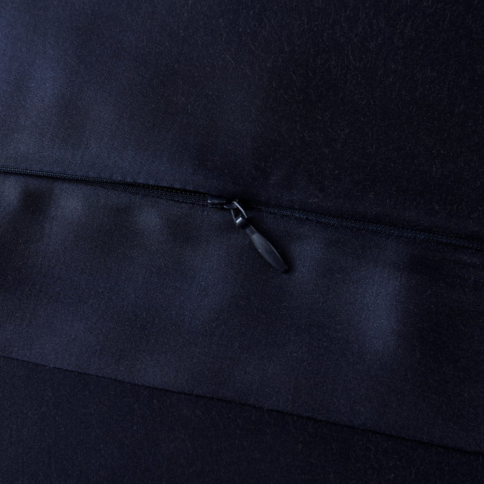 High Shine Satin - Euro Sham - Navy