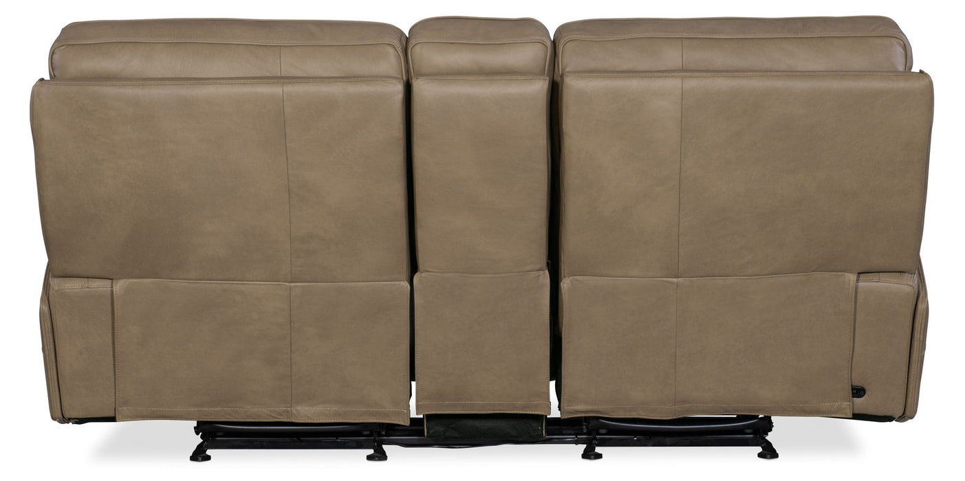 MS - Riverton Power Gliding Console Loveseat With Power Headrest And Lumbar