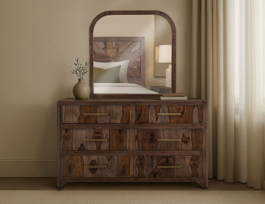 Praga - Mirror - Almond / Barrel Brown